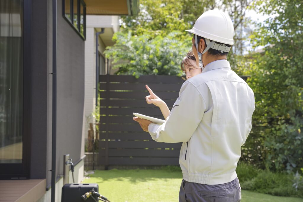 業者と話しているイメージ